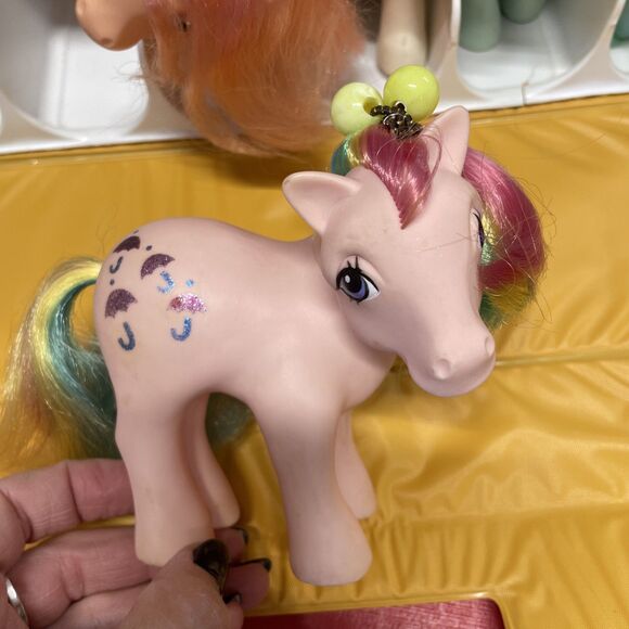 Vintage G1 My Little Pony Lot Of 6 With Carry Case 1980’s Unicorn Pegasus - Picture 8 of 16